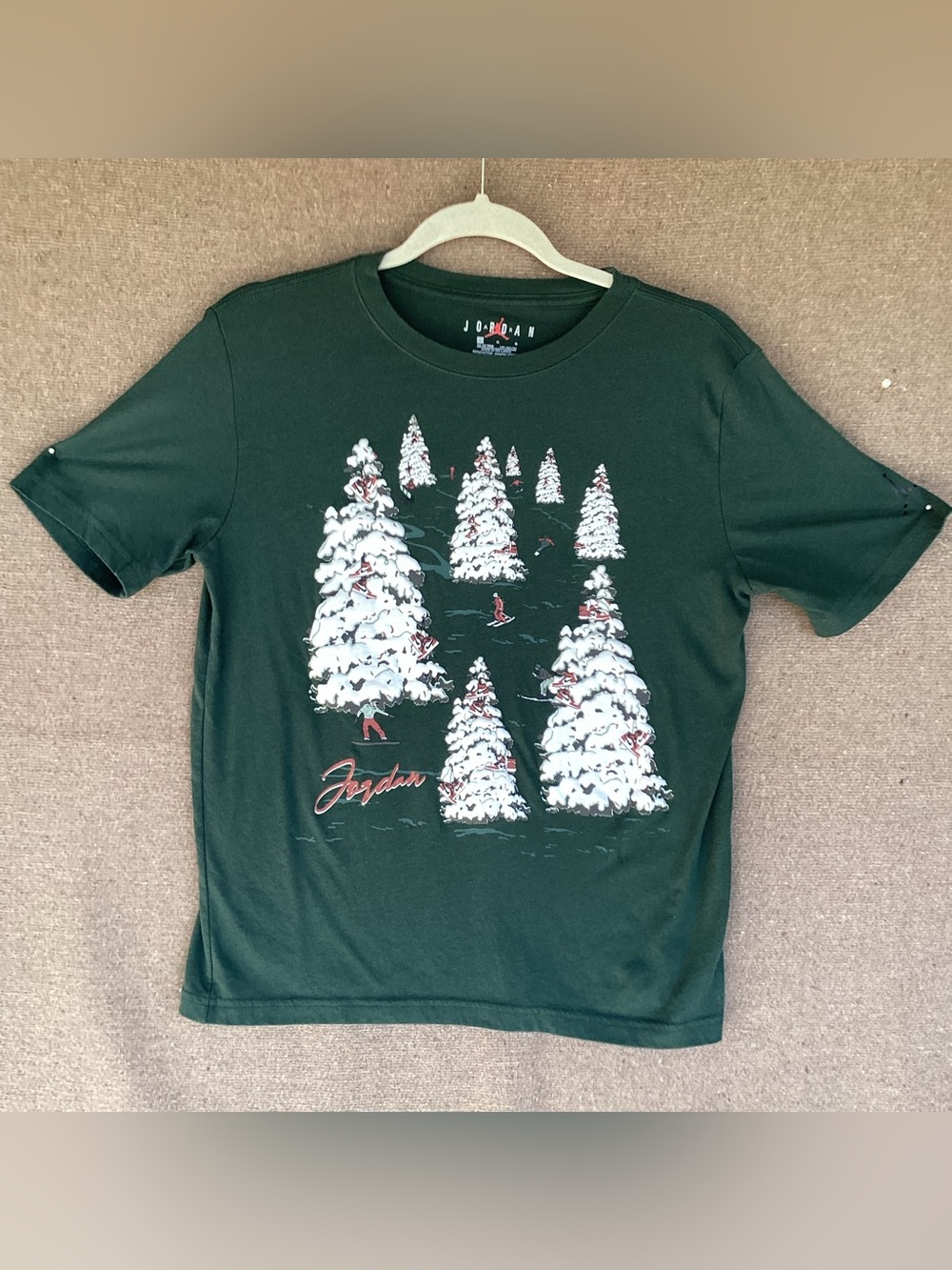 Air Jordan Winterland graphic t shirt winter snow trees